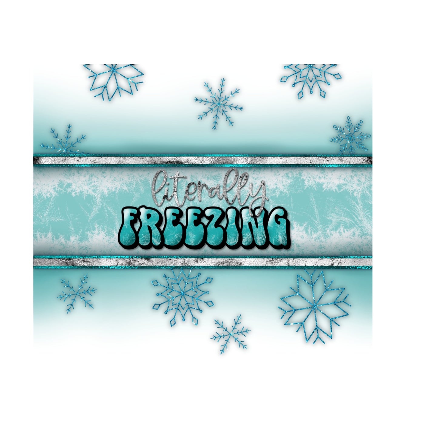 Freezing winter Christmas 20oz tumbler wrap