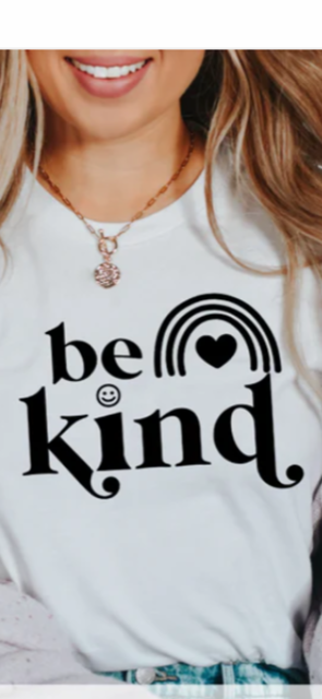 Be Kind screen print transfer