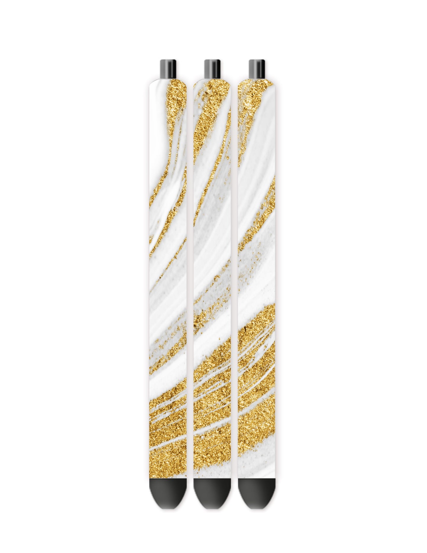 Gold and white marble pen wrap