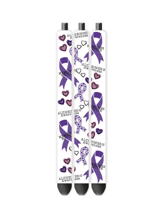 Alzheimer's awareness pen wrap