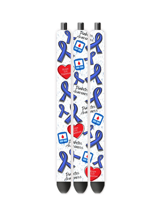 Diabetes awareness pen wrap