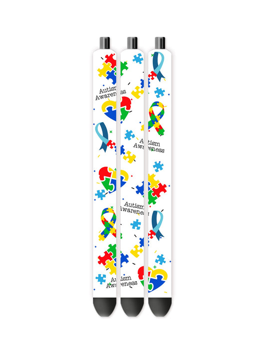 Autism awareness pen wrap