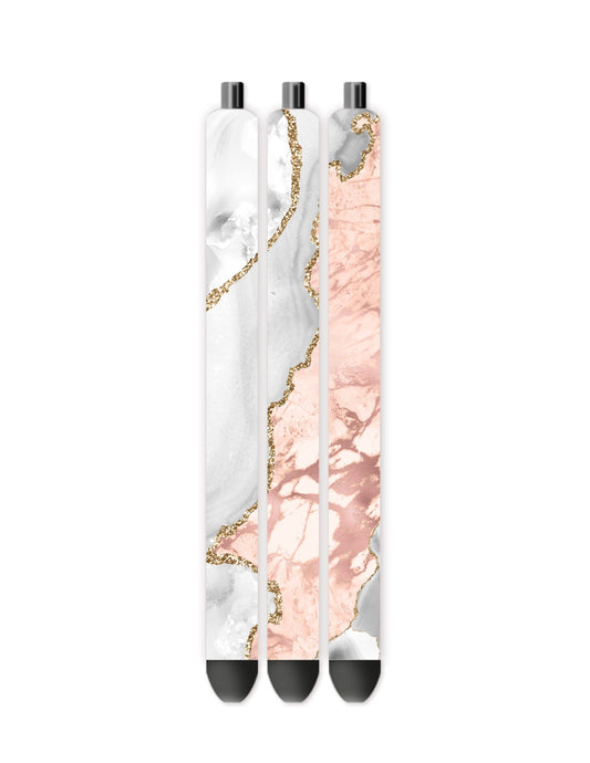 Pen wrap pink and gold