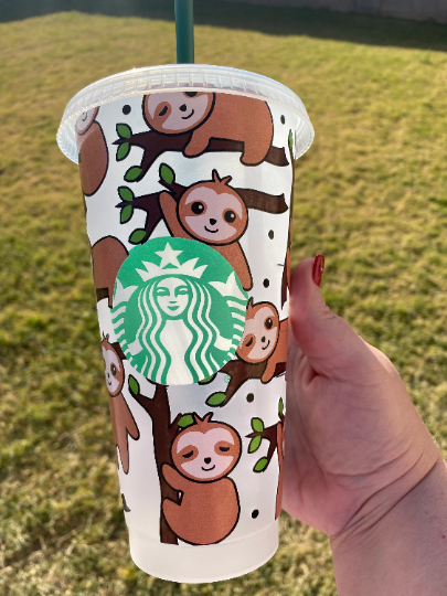 Starbucks Sloth cold cup tumbler